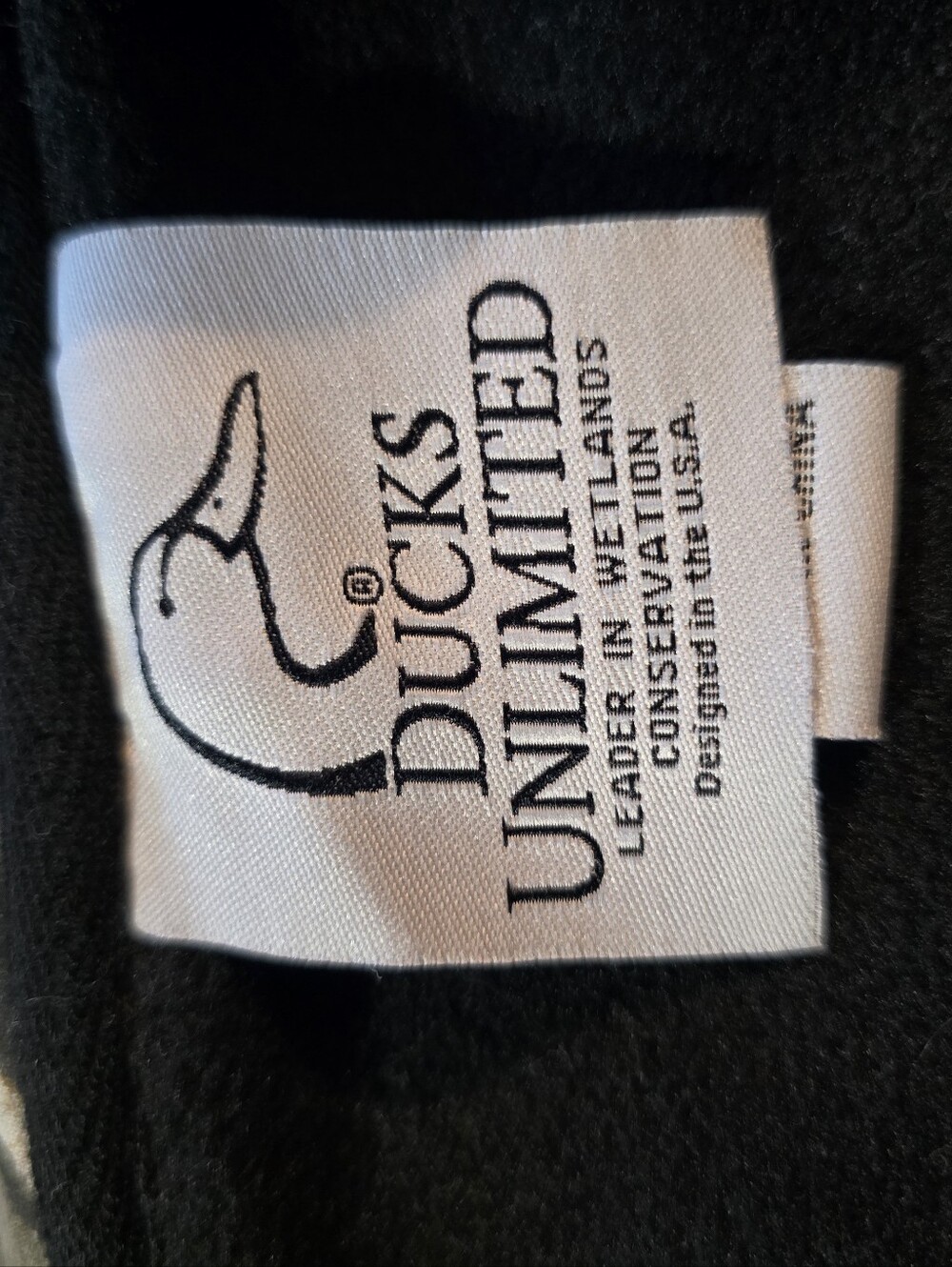 Ducks Unlimited Black Logo Label Apparel